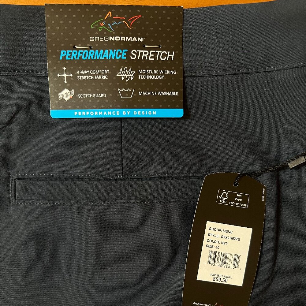 Greg Norman Performance Stretch Shorts - Picture 2 of 2